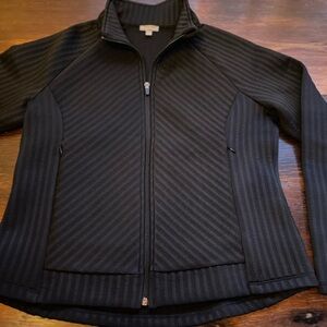 Talbots Black Textured Jacket Size M